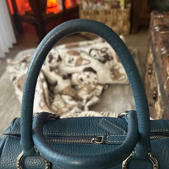 Elegant Teal Satchel Bag - Picture 3 of 13